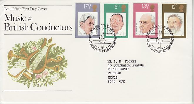 Music Conductors First Day Cover
