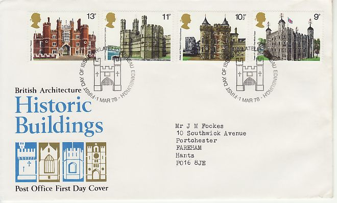 Historic Buildings First Day Cover