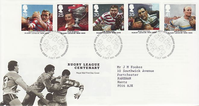 Rugby First Day Cover