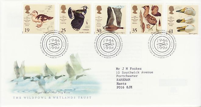 Wildfowl and Wetlands Trust First Day Cover