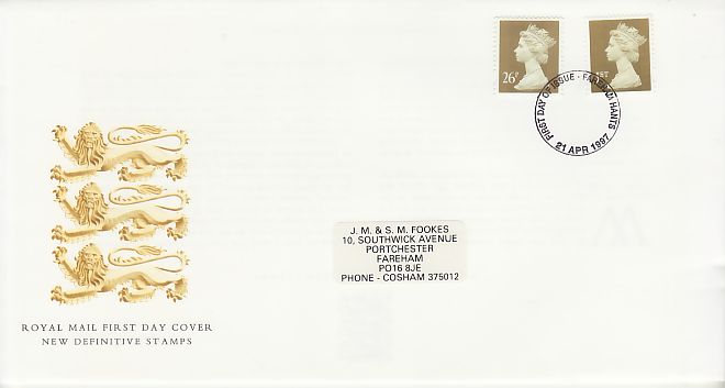 Definitive First Day Cover