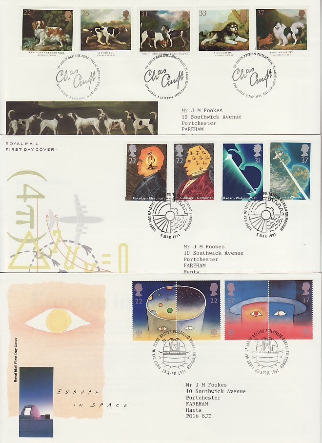 1991 First Day Covers