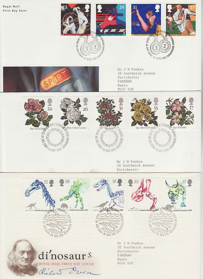 1991 First Day Covers