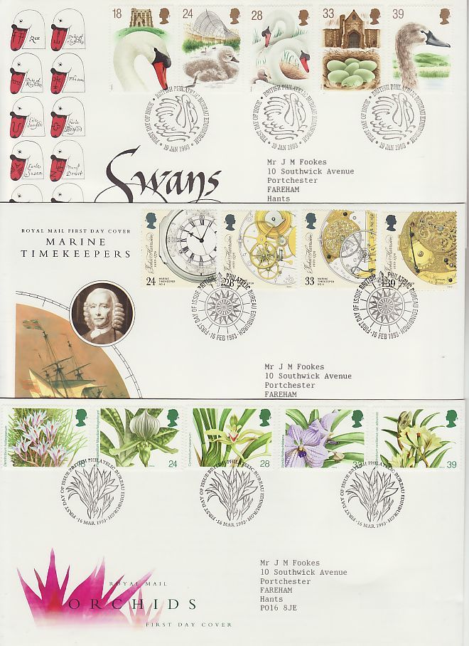 1993 First Day Covers
