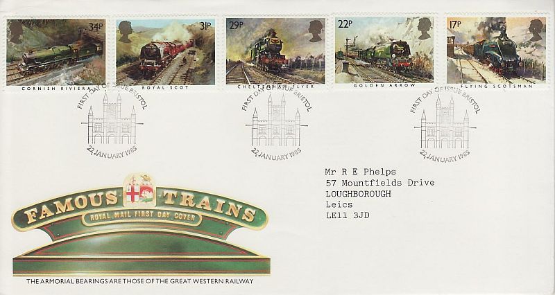 Famous Trains First Day Cover