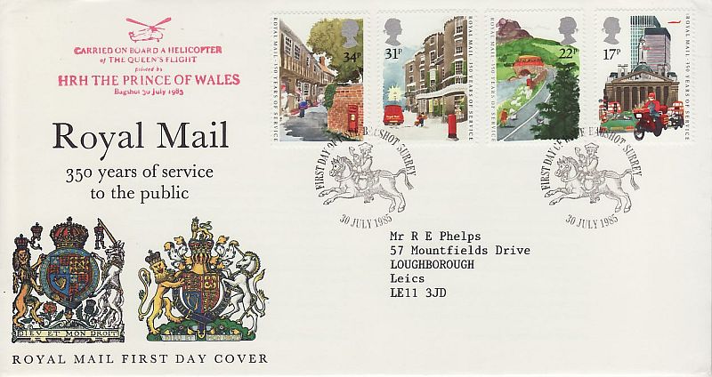 Royal Mail 350th First Day Cover