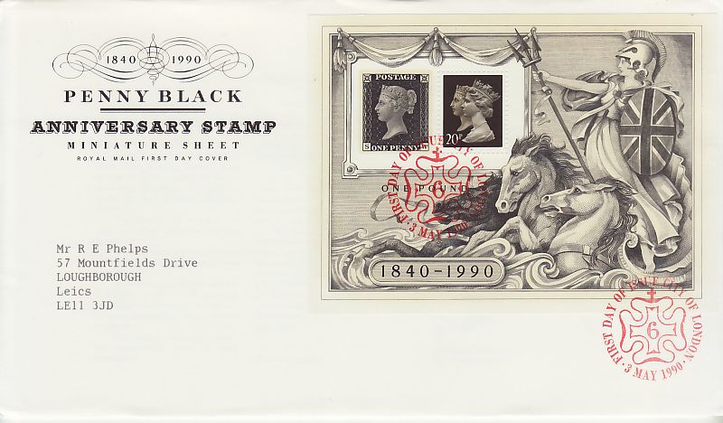 Penny Black Anniversary First Day Cover