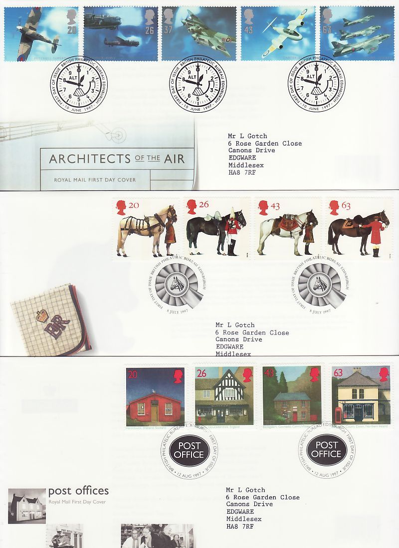 1997 First Day Covers