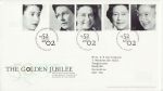 2002-02-06 Golden Jubilee Stamps T/House FDC (70189)