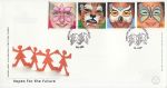 2001-01-16 Children Face Paintings Hope FDC (71856)