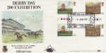 1979-06-06 Horseracing T/L Gutter Stamps Benham FDC (76137)