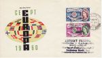1960-09-19 Europa Stamps RARE London FS cds FDC (76394)