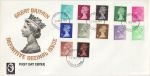 1971-02-15 Definitive Stamps Windsor No Strike FDC (76411)